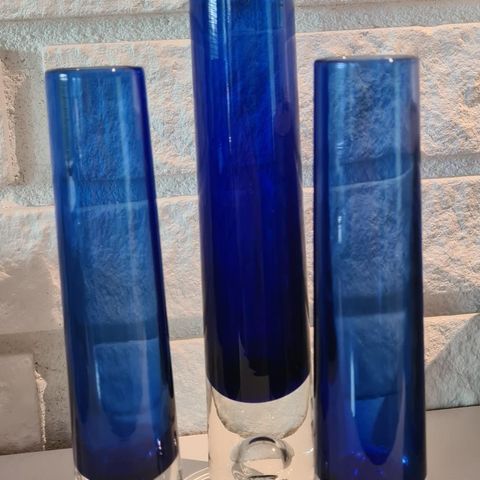 Hadeland blå drue vaser.