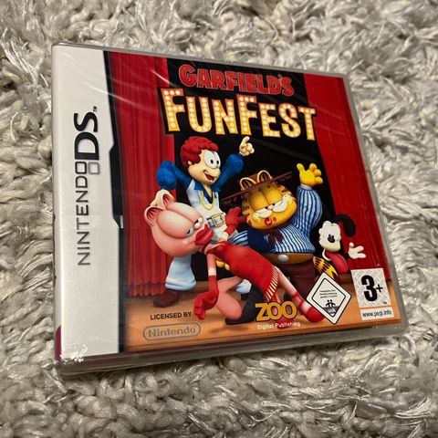 Garfield's Funfest Nintendo DS New Factory Sealed / NY Forseglet ds/3ds/2ds/dsi