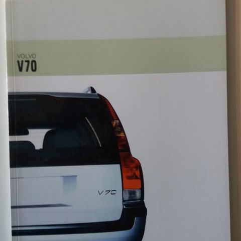 VOLVO V70 -brosjyre. ( NORSK )