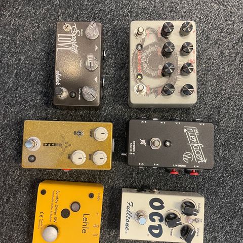 Pedal Bonanza! Gitarpedaler selges.