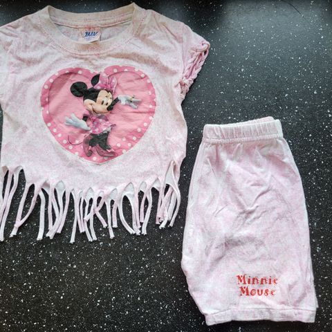 Minni Mus Shorts og T-shirt, + badetruse, 1-2år