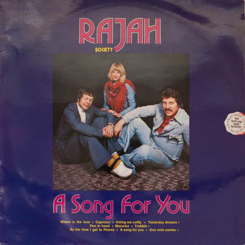 LP Rajah Society - A Song For You 1974 Norway