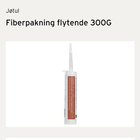 JØTUL FIBERPAKNING FLYTENDE