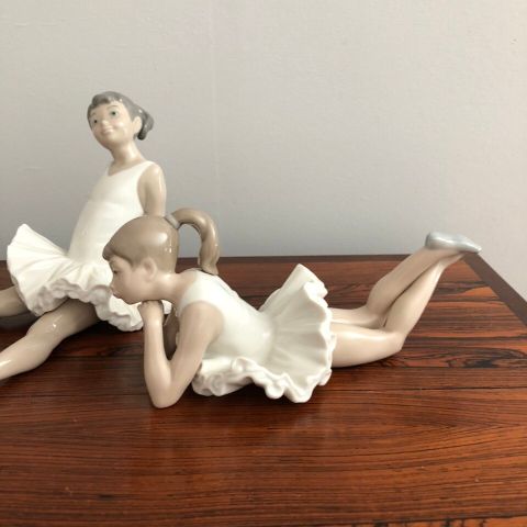 Nao by Lladro - for samlere ; 2 stk Ballett porselensfigurer,