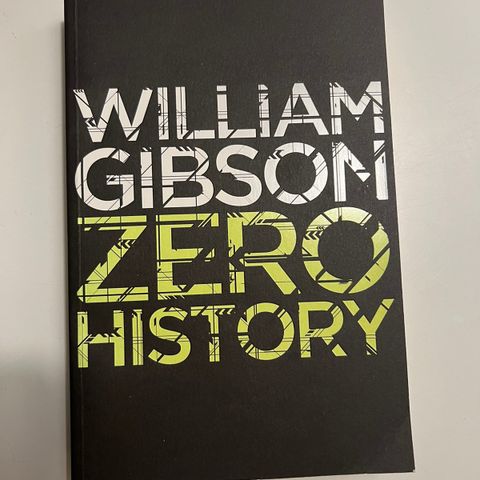 Zero History av William Gibson