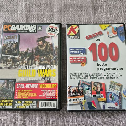 Program cd/dvd fra bladet PC Gaming og Komputer