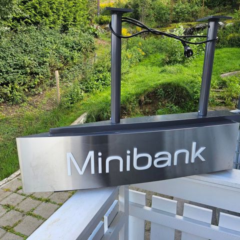 Minibank lyskasse / skilt selges