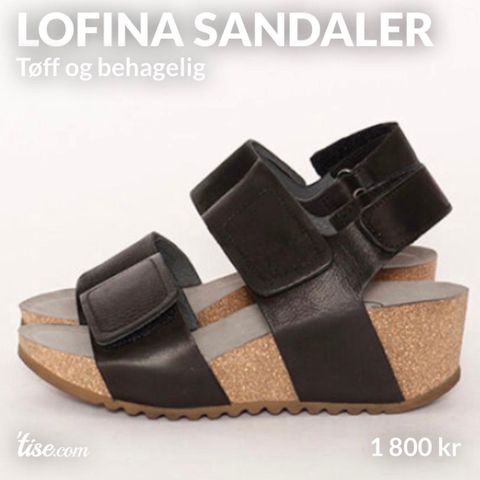 Lofina sandaler - lott og deilig på foten!