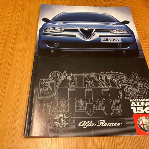 BILBROSJYRE - ALFA ROMEO  156 ACCESSORI (TILBEHØR) - 1997