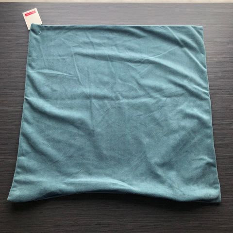 Ubrukt velour putetrekk Vibeke 45x45 cm fra Princess sjøgrønn farge