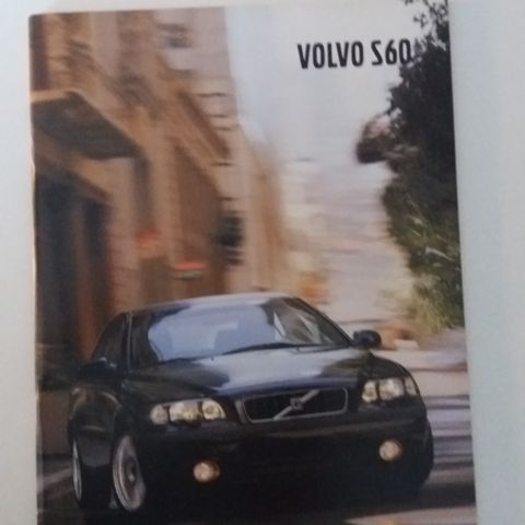 VOLVO S60 -brosjyre. ( NORSK )