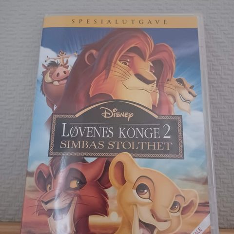 Løvenes konge 2: Simbas stolthet - Eventyr / Animasjon (DVD) –  3 filmer for 2