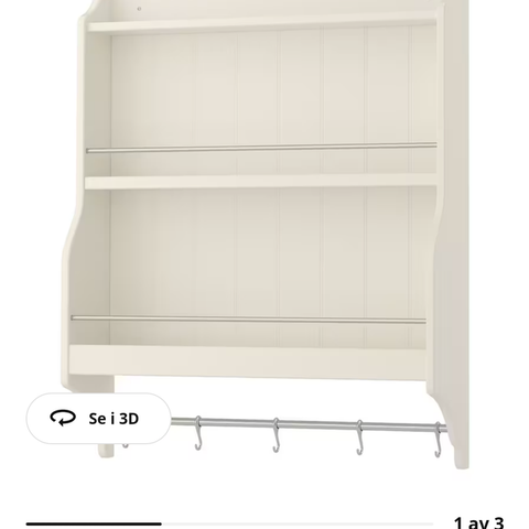 Tallerkenhylle fra Ikea, pent brukt