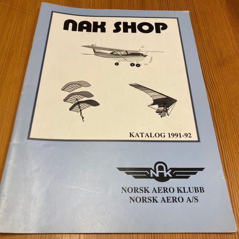 NORSK AERO A/S - NAK SHOP KATALOG 1991-92