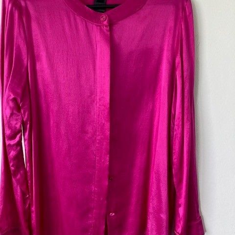 Marc Jacobs rosa skjorte 100% silke str S