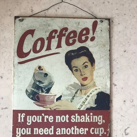 Metal Coffee (Reproduction) Sign