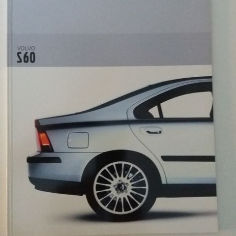 VOLVO S60 -brosjyre. ( NORSK )