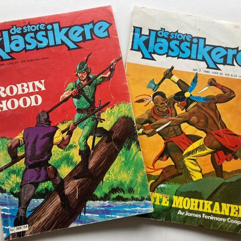 De store klassikere fra 1980 - tegneserier.