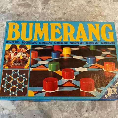 Komplett Bumerang brettspill fra 1976