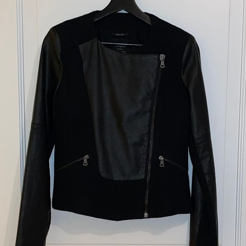 Kjempefin jakke fra Zara (kunstskinn, ull)