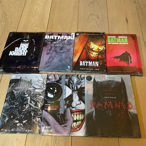 7 stk Batman bøker på Engelsk