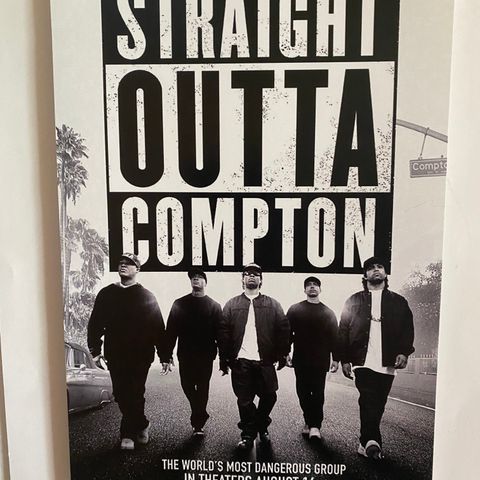 STRAIGHT OUTTA COMPTON-PLAKAT