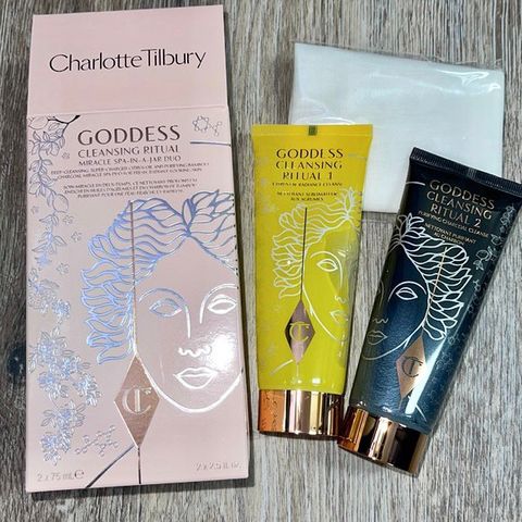 Charlotte Tilbury Goddess Cleansing Ritual Miracle Spa In A Jar Duo, NYTT