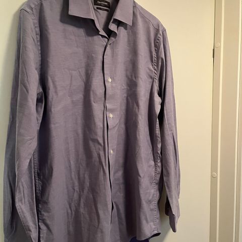 Slim Fit skjorte med stretch for herre fra Dressmann (Størrelse XL)