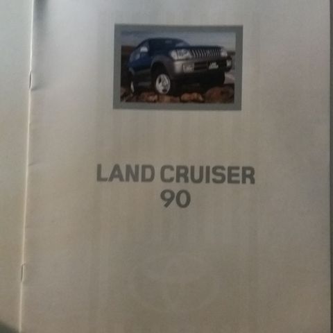 Toyota Land Cruiser 90 -brosjyre. ( NORSK )