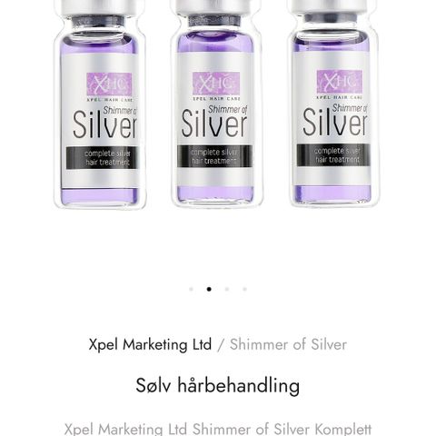 SØLVHÅRBEHANDLING SETT 3 X 12ML