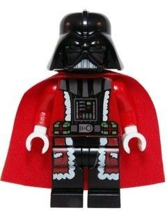 Som ny Lego Star Wars minifigur Santa Darth Vader