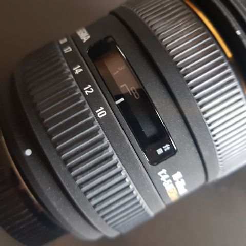 Sigma 10-20mm f4-5.6 DC HSM til Nikon selges!