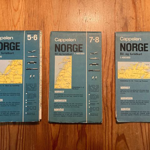 Kart Norge Cappelen 1965