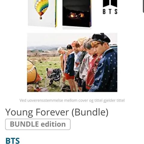 Uåpnet BTS Young Forever (Bundle)