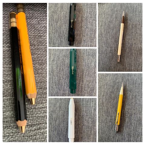 Design penner/blyanter fra Kaweco, Autopoint, Ohto