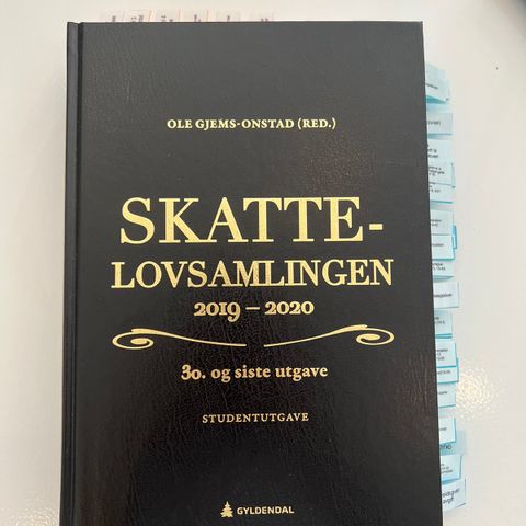 Skattelovsamlingen 2019-2020