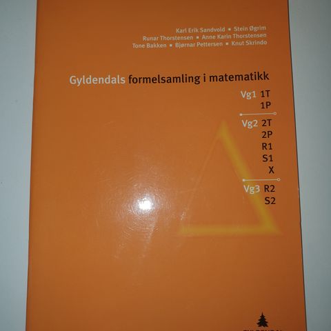 Gylendals formelsamling i matematikk. Vg1, Vg2, Vg3