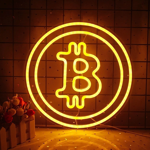 Neon Led Lampe Bitcoin