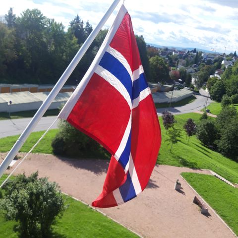 Norske balkong eller båtflagg