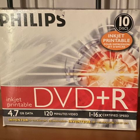 13 DVD - CD til brenning, forseglet