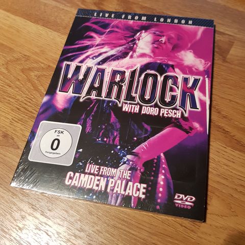 Warlock - With Doro Pesch - Live in London DVD, uåpnet, kan sendes