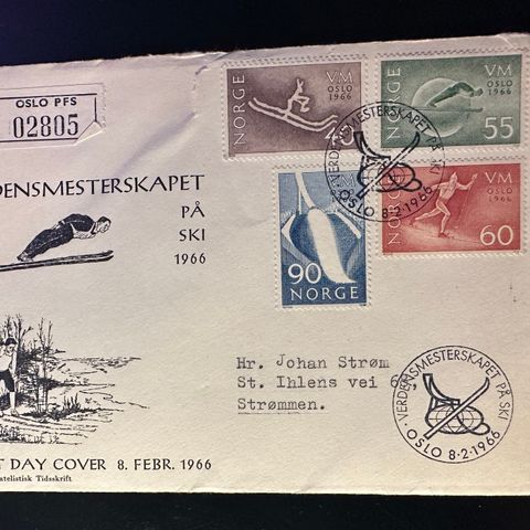 Førstedagsbrev VM på ski 1966 (7)