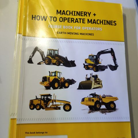 Machinery how to operate machines