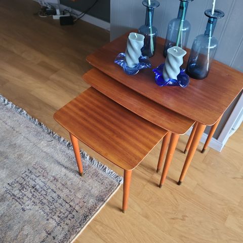 Retro teak set bord.