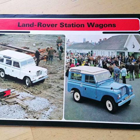 Land Rover brosjyre.
