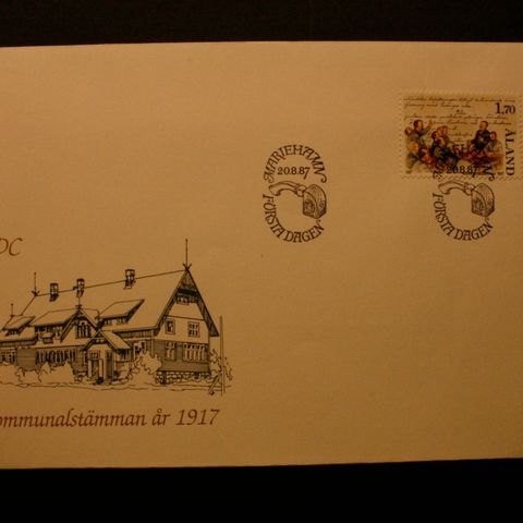 Åland 1987: FDC AFA 25, Selvstendighetsbevegelsen