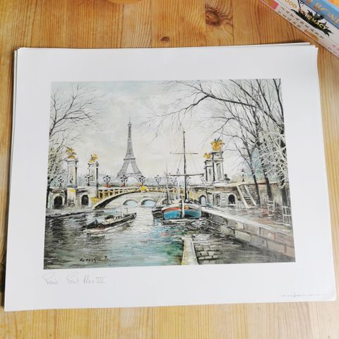 Parisbilder Bilder / Trykk av Malerier / Plasser i Paris Parisbilder Kunst