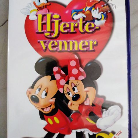 Dvd barnefilm. Hjerte venner. Walt Disney. Norsk tale og tekst.