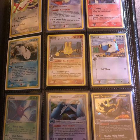 Pokemon kort - Reverse og holo fra ex seriene