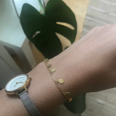 18k gull armbånd Ny